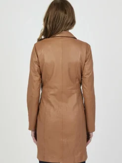 Damen JCC Jacken & Westen>Damen Ledermantel