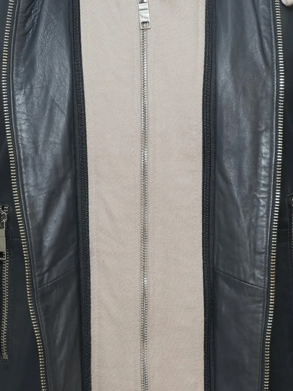 Maze Jacken & Westen<Damen Ledermantel blau uni