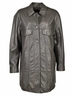 Damen Maze Jacken & Westen>Damen Ledermantel