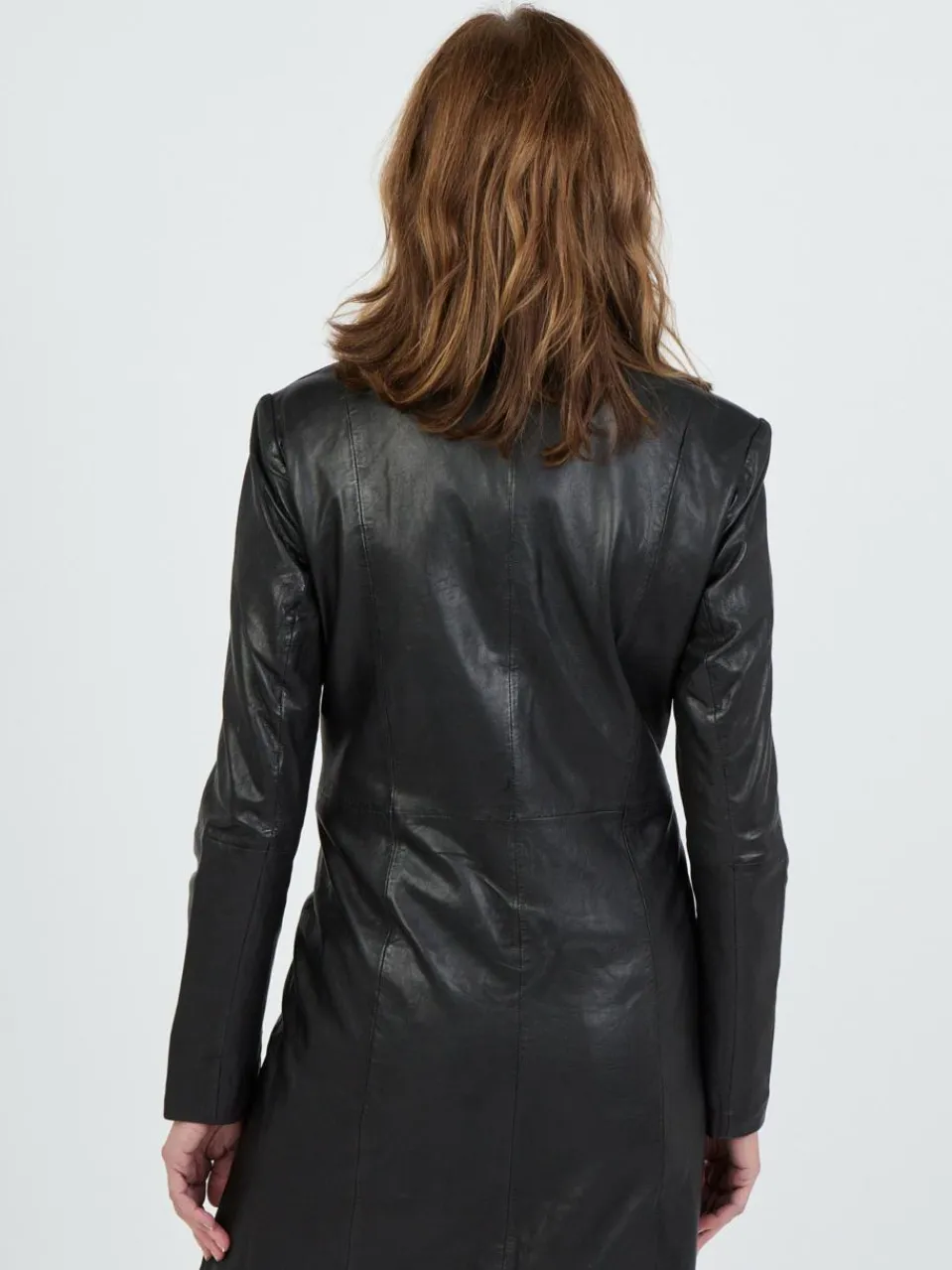 JCC Jacken & Westen<Damen Ledermantel schwarz uni