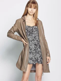 Damen Maze Jacken & Westen>Damen Ledermantel