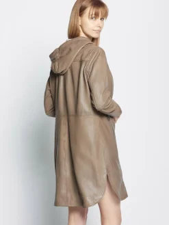 Damen Maze Jacken & Westen>Damen Ledermantel