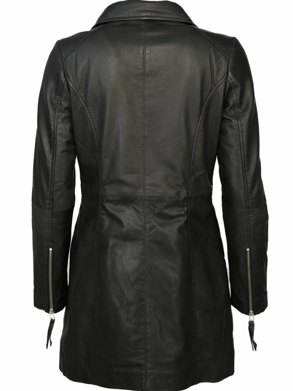 JCC Jacken & Westen<Damen Ledermantel schwarz uni