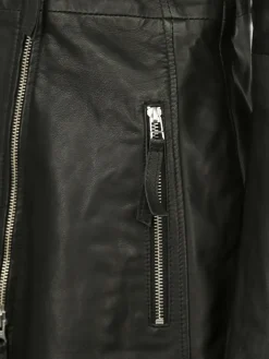 JCC Jacken & Westen<Damen Ledermantel schwarz uni