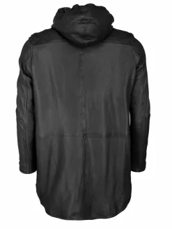 Maze Jacken & Westen<Damen Ledermantel schwarz uni