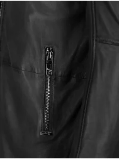 Maze Jacken & Westen<Damen Ledermantel schwarz uni