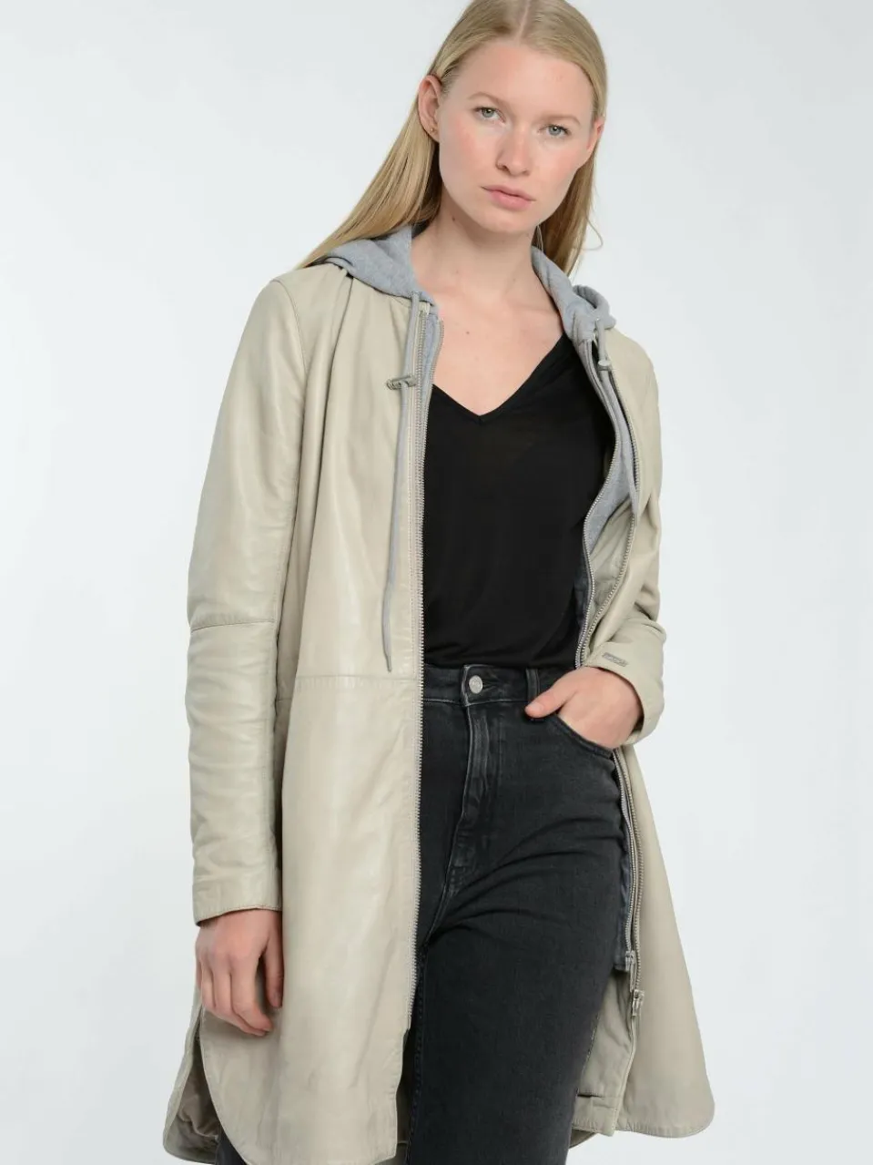 Damen Maze Jacken & Westen>Damen Ledermantel