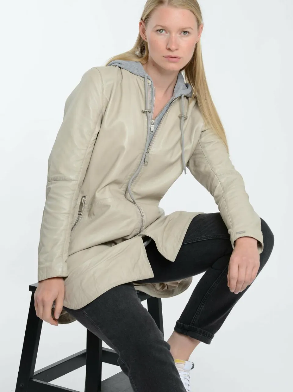 Damen Maze Jacken & Westen>Damen Ledermantel