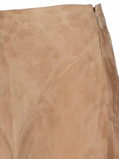 Maze Röcke<Damen Lederrock camel uni