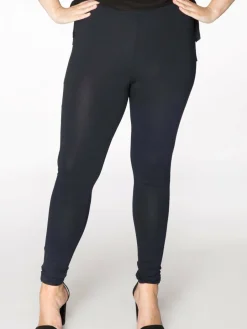 YOEK Hosen<Damen Leggings blau uni