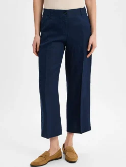 BRAX Hosen<Damen Leinenhose - Maine marine uni