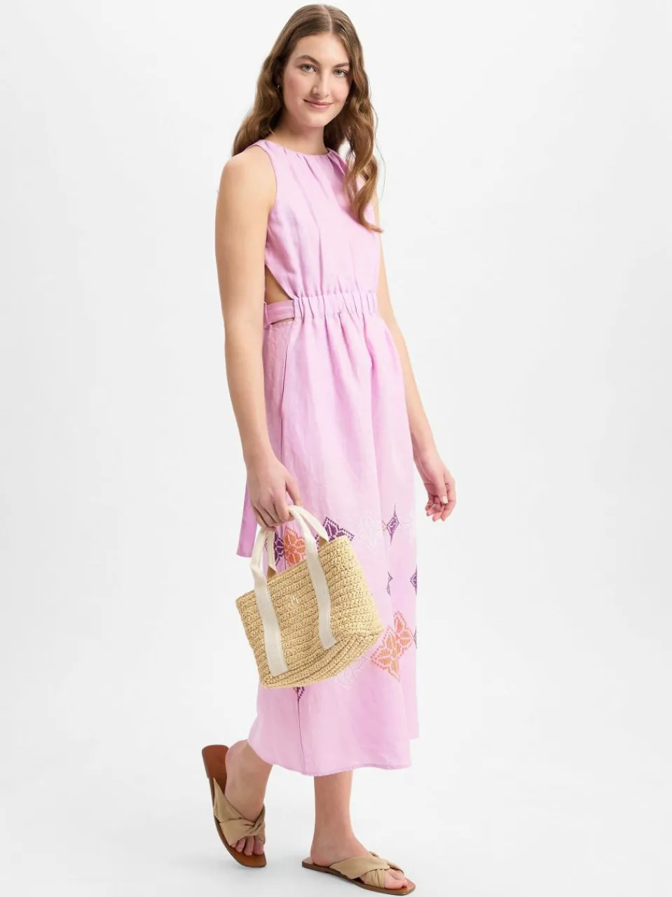 Damen Ipuri Essentials Kleider>Damen Leinenkleid