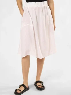 Marie Lund Röcke<Damen Leinenrock weiß uni