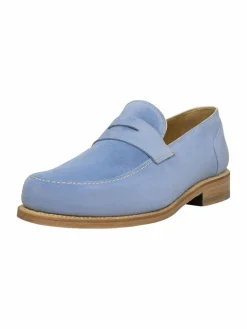 Henry Stevens Slipper<Damen Loafer – Amelia PL hellblau uni