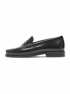Henry Stevens Slipper<Damen Loafer – Hunter W PL schwarz uni