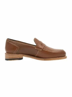 Henry Stevens Slipper<Damen Loafer – Lee PL braun uni