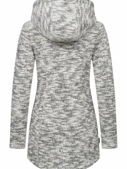 Ragwear Sweatshirts & Sweatjacken<Damen Longstrickjacke - Leysha Melange grau meliert