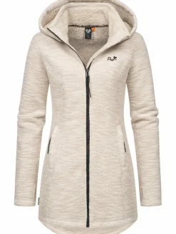 Ragwear Sweatshirts & Sweatjacken<Damen Longstrickjacke - Leysha Melange taupe meliert