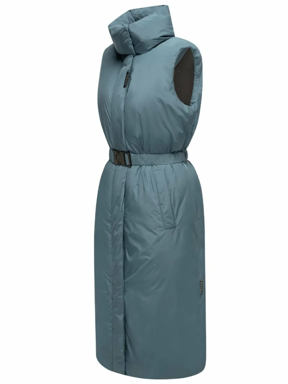 Navahoo Jacken & Westen<Damen Longweste - Abendlied XIV blau uni