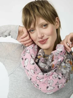 Codello Schals & Tücher<Damen Loop rosa bedruckt