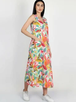 Vicci Germany Kleider<Damen Maxikleid mehrfarbig bedruckt