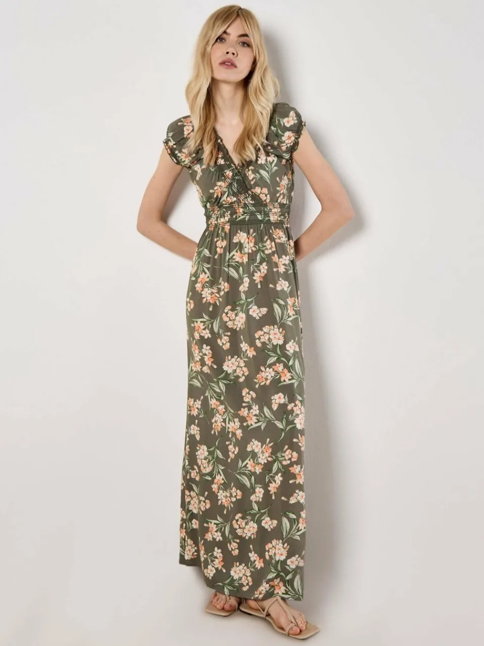 Damen Apricot Kleider>Damen Maxikleid