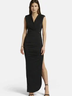 Nicowa Kleider<Damen Maxikleid - MICATE schwarz uni