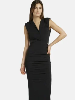 Nicowa Kleider<Damen Maxikleid - MICATE schwarz uni