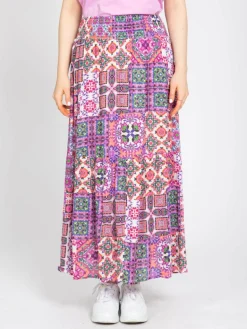 Vicci Germany Röcke<Damen Maxirock rosa bedruckt