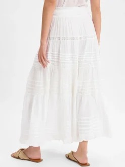 Neo Noir Röcke<Damen Maxirock - Felicia weiß uni