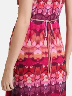 Cartoon Kleider<Damen Midikleid mehrfarbig gemustert