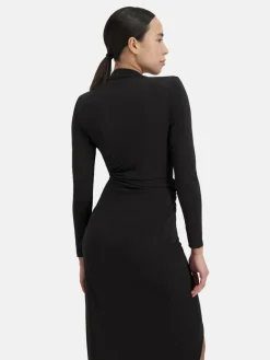 Nicowa Kleider<Damen Midikleid - MICIMA schwarz uni