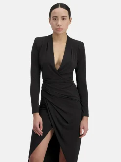 Nicowa Kleider<Damen Midikleid - MICIMA schwarz uni