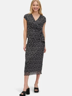 Cartoon Röcke<Damen Midirock mehrfarbig gepunktet