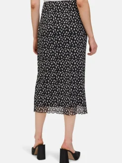 Cartoon Röcke<Damen Midirock mehrfarbig gepunktet