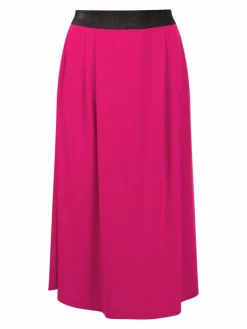 Faina Röcke<Damen Midirock pink uni