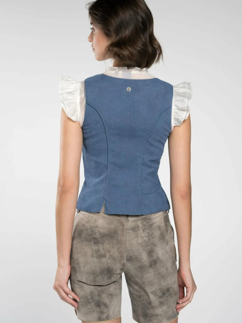 Spieth & Wenksy Blusen<Damen Mieder - Feuer blau bedruckt