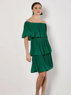 Apricot Kleider<Damen Minikleid grün uni