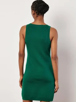 Apricot Kleider<Damen Minikleid grün uni