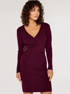 Apricot Kleider<Damen Minikleid rosenholz strukturiert