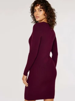 Apricot Kleider<Damen Minikleid rosenholz strukturiert