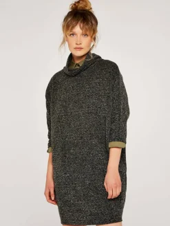 Apricot Kleider<Damen Minikleid schwarz strukturiert