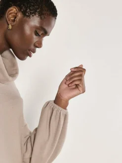 Apricot Kleider<Damen Minikleid beige uni