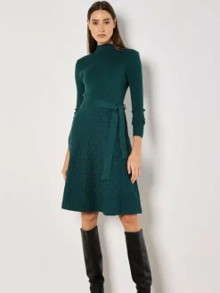 Apricot Kleider<Damen Minikleid grün strukturiert