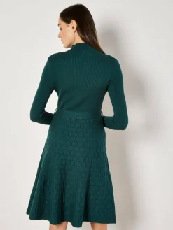 Apricot Kleider<Damen Minikleid grün strukturiert