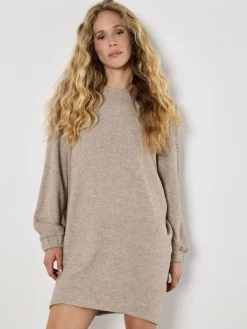 Apricot Kleider<Damen Minikleid beige uni