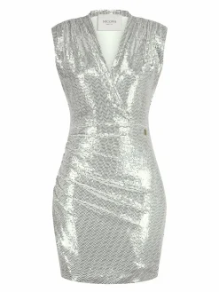 Nicowa Kleider<Damen Minikleid - NOCIWA silber uni