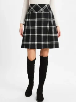Franco Callegari Röcke<Damen Minirock schwarz weiß kariert