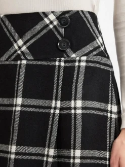 Franco Callegari Röcke<Damen Minirock schwarz weiß kariert