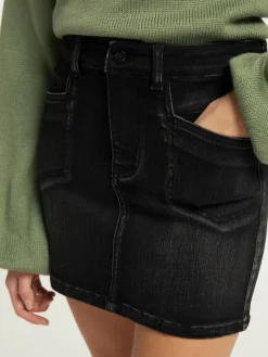 MyMo Röcke<Damen Minirock schwarz meliert